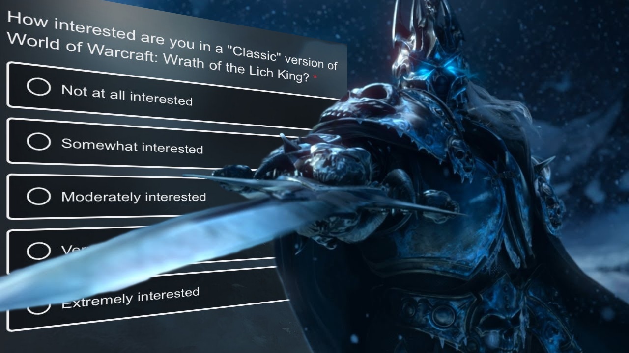 Wrath of the Lich King Classic: Blizzard befragt Spieler