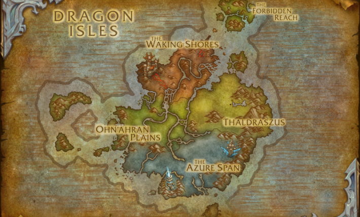Die neuen Maps von Dragonflight