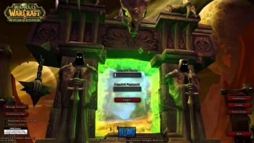 World of Warcraft: The Burning Crusade - Login Screen