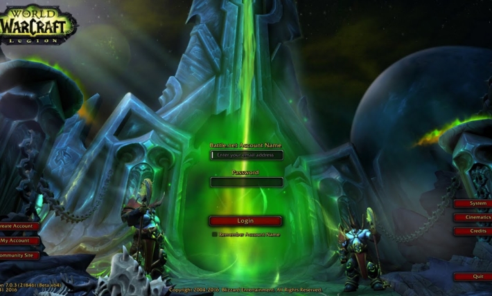 World of Warcraft: Legion - Login Screen