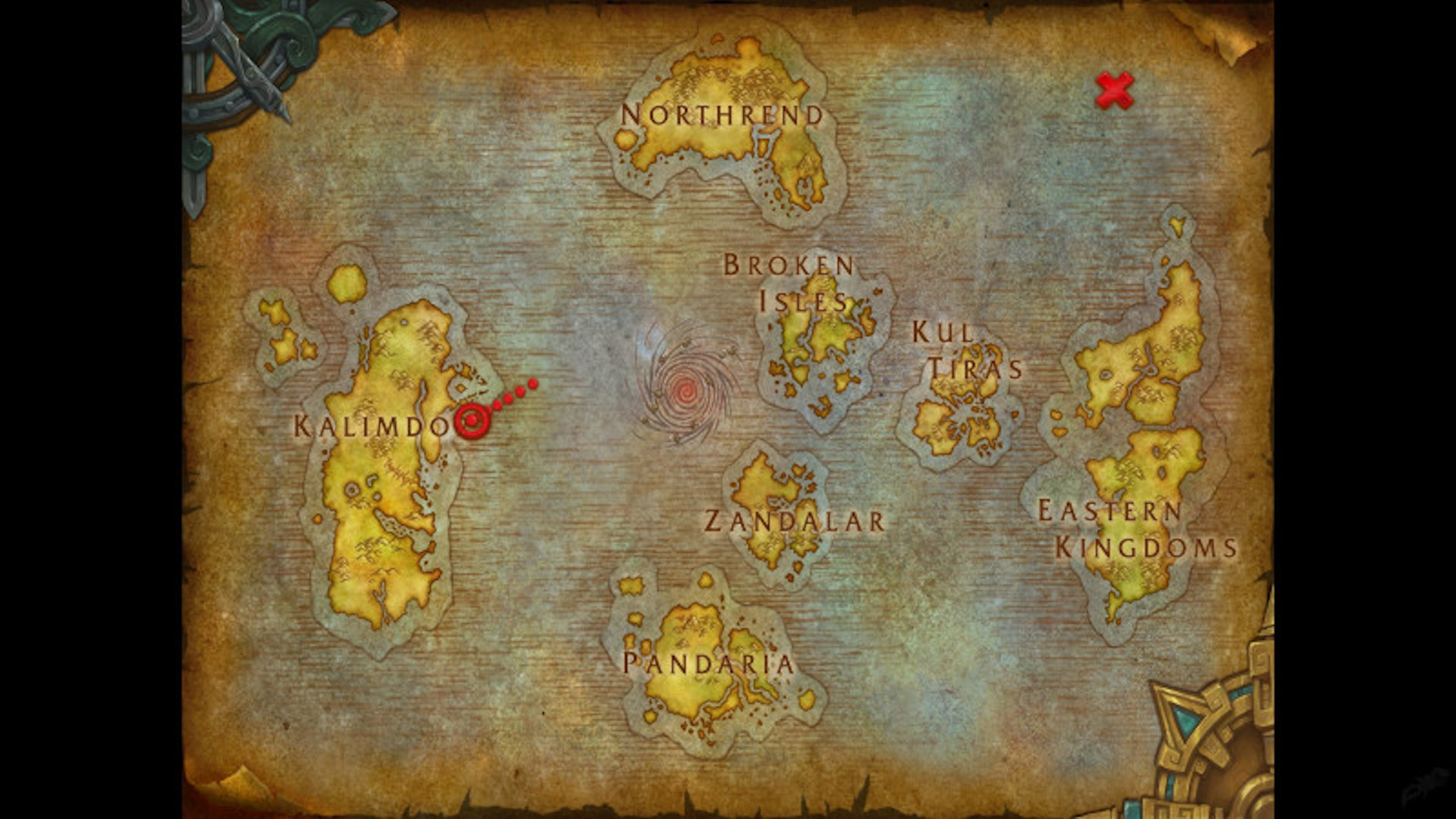 Location der Dracheninseln in Dragonflight