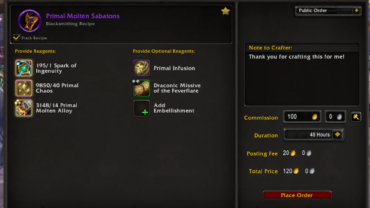 Crafting in WoW: Items auf 681 craften