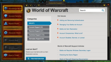 Der Kundendienst von World of Warcraft