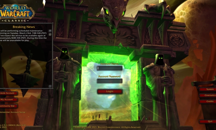 Der WoW-Launcher mit Burning Crusade