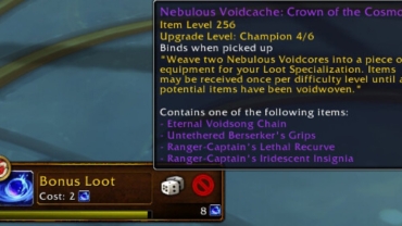 Bonusrolls in 12.0.5